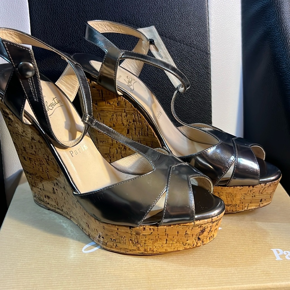 CHRISTIAN LOUBOUTIN PLATFORM WEDGES
